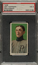 1909-1911 T206 White Border Izzy Hoffman PSA VG 3 - Cycle 350 Back