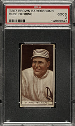 1912 T207 Brown Background Rube Oldring PSA GOOD 2
