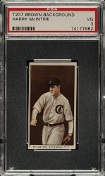 1912 T207 Brown Background Harry McIntire PSA VG 3