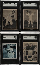 1961 Fleer Wallet Pictures Football SGC-Graded Collection (8)