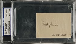 Bucky Harris Cut Signature PSA/DNA GEM MINT 10