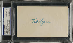 Ted Lyons Signed Index Card PSA/DNA GEM MINT 10