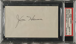Jesse Haines Signed Index Card PSA/DNA GEM MINT 10