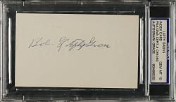 Lefty Grove Signed Index Card PSA/DNA GEM MINT 10