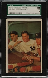 1953 Bowman Color #44 Bauer/Berra/Mantle SGC VG 40