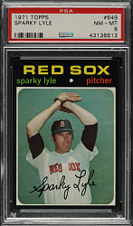 1971 Topps #649 Sparky Lyle PSA NM-MT 8