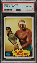 1985 Topps "WWF Pro Wrestling Stars" #1 Hulk Hogan PSA NM-MT 8