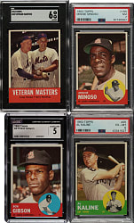 1963 Topps PSA-, SGC-, and CGC-Graded Collection (13) Including Al Kaline, Minnie Minoso, and Bob Gibson