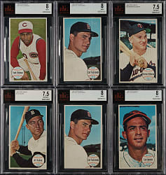 1964 Topps Giants Hall of Fame BVG-Graded Collection (6)