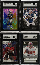2012 to 2021 Panini Football Tom Brady SGC GEM MINT 10 Collection (14)
