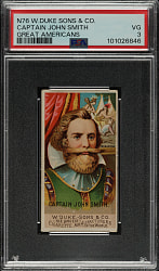 1888 N76 Duke "Great Americans" Captain John Smith PSA VG 3