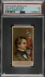 1888 N76 Duke "Great Americans" William H. Seward PSA VG 3