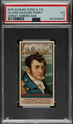 1888 N76 Duke "Great Americans" Oliver Hazard Perry PSA VG 3