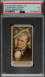 1888 N76 Duke "Great Americans" J. Fenimore Cooper PSA VG 3