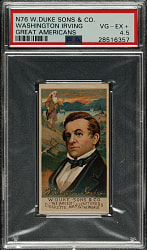 1888 N76 Duke "Great Americans" Washington Irving PSA VG-EX+ 4.5