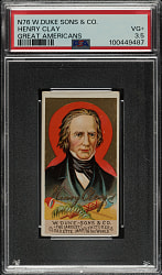 1888 N76 Duke "Great Americans" Henry Clay PSA VG+ 3.5
