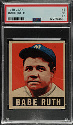 1948-1949 Leaf Gum #3 Babe Ruth PSA FAIR 1.5