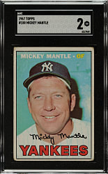 1967 Topps #150 Mickey Mantle SGC GOOD 2