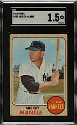 1968 Topps #280 Mickey Mantle SGC FAIR 1.5