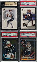 2002 to 2020 Topps, Upper Deck and Panini Football Tom Brady BVG- and PSA-Graded Collection (11)