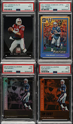 2005 to 2019 Panini and Donruss Football Tom Brady PSA MINT 9 Collection (11)