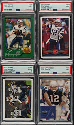 2002 to 2013 Topps and Upper Deck Football Tom Brady PSA-Graded Collection (13)