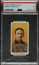 1909-1911 T206 White Border Bobby Wallace PSA EX 5