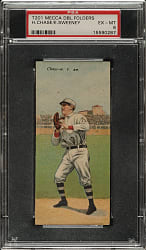 1911 T201 Mecca Double Folder Hal Chase/Edward Sweeney PSA EX-MT 6