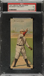 1911 T201 Mecca Double Folder Joe McGinnity/McCarty PSA EX 5