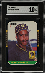 1987 Donruss #361 Barry Bonds Rookie SGC GEM MINT 10