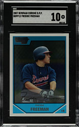 2007 Bowman Draft Picks #BDPP12 Freddie Freeman SGC GEM MINT 10