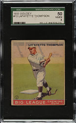 1933 R319 Goudey #13 Lafayette Thompson SGC VG/EX 50