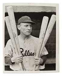 1944 Chuck Klein Original Photograph PSA/DNA Type I