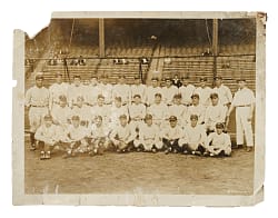 1927 New York Yankees World Champions Large-Format Team Photograph with Babe Ruth and Lou Gehrig PSA/DNA Type I