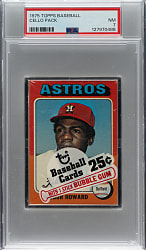 1975 Topps Unopened Cello Pack PSA NM 7