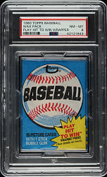 1980 Topps Unopened Wax Pack PSA NM-MT 8