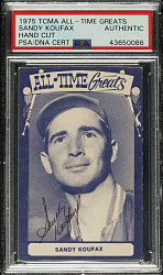Signed 1975 TCMA All-Time Greats Sandy Koufax - PSA/DNA