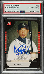 Signed 2005 Bowman #95 Ichiro Suzuki - PSA/DNA