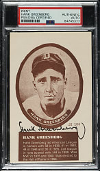 Signed 1975 Sport Hobbyist #SH106 Hank Greenberg - PSA/DNA