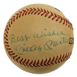 Mickey Mantle Single-Signed Baseball with "Best Wishes" Inscription - PSA/DNA