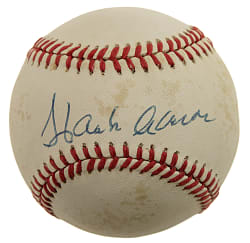 Hank Aaron Single-Signed Baseball - PSA/DNA