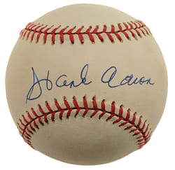 Hank Aaron Single-Signed Baseball - PSA/DNA