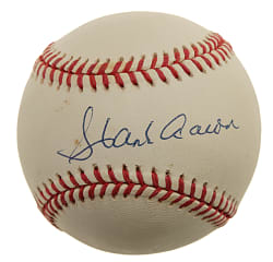 Hank Aaron Single-Signed Baseball - PSA/DNA