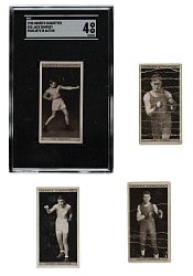 1928 Ogden's Ltd. "Pugilists In Action" Near-Complete and Partial Set Pair (2 Sets, 81 Cards)