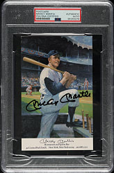 Mickey Mantle Signed Postcard - PSA/DNA
