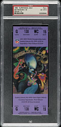 1990 Super Bowl XXIV Full Ticket PSA EX-MT 6 - Purple Variation - MVP Joe Montana