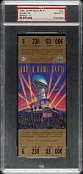 1993 Super Bowl XXVII Full Ticket PSA GEM MINT 10 - MVP Troy Aikman