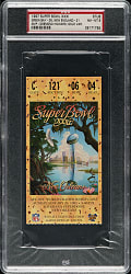 1997 Super Bowl XXXI Ticket Stub PSA NM-MT 8 - Gold Variation - MVP Desmond Howard