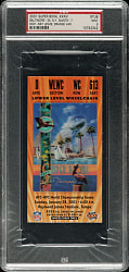 2001 Super Bowl XXXV Ticket Stub PSA MINT 9 - Orange Variation - MVP Ray Lewis