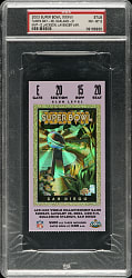 2003 Super Bowl XXXVII Ticket Stub PSA NM-MT 8 - Lavender Variation - MVP Dexter Jackson